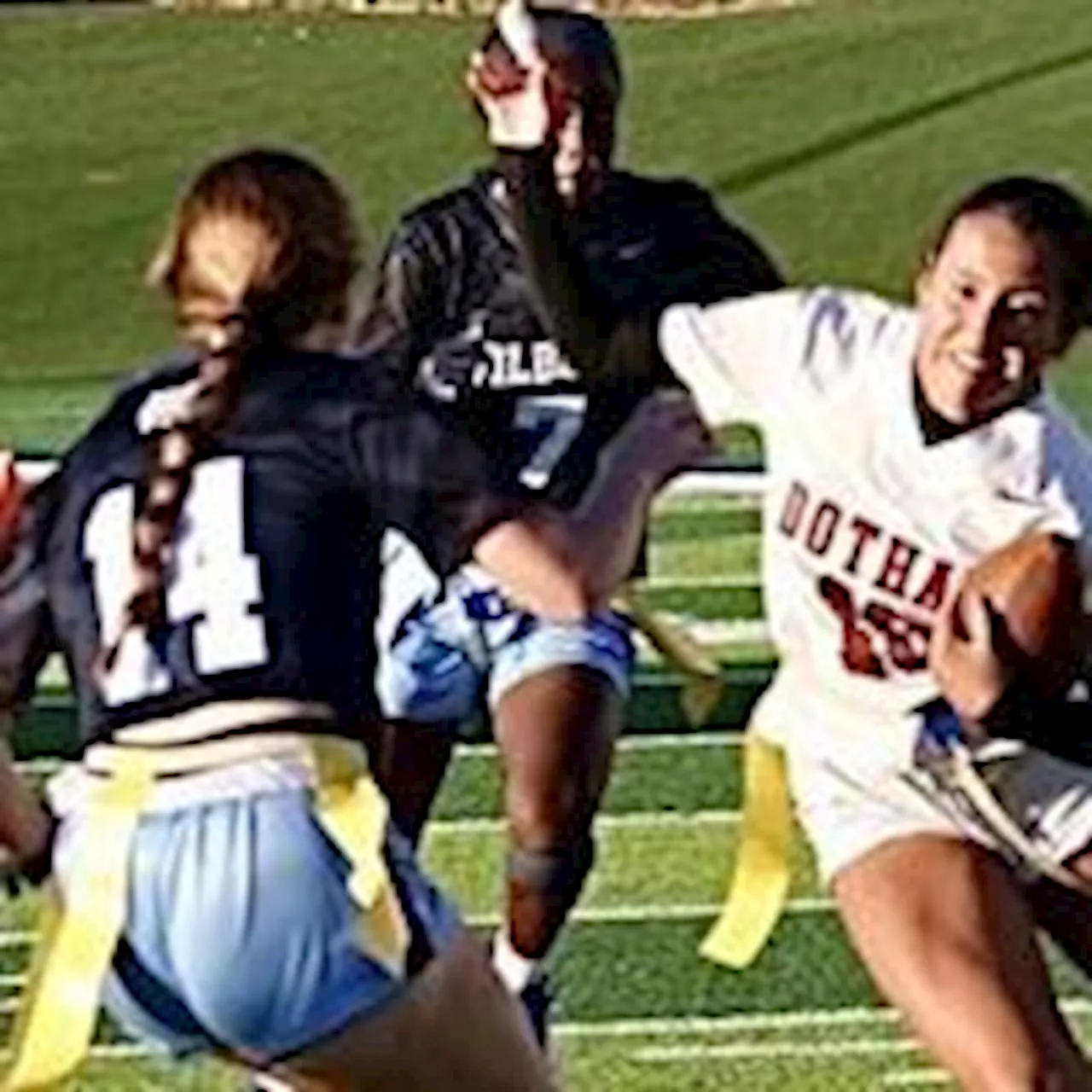 Dothan downs Enterprise in first flag football game between the two schools