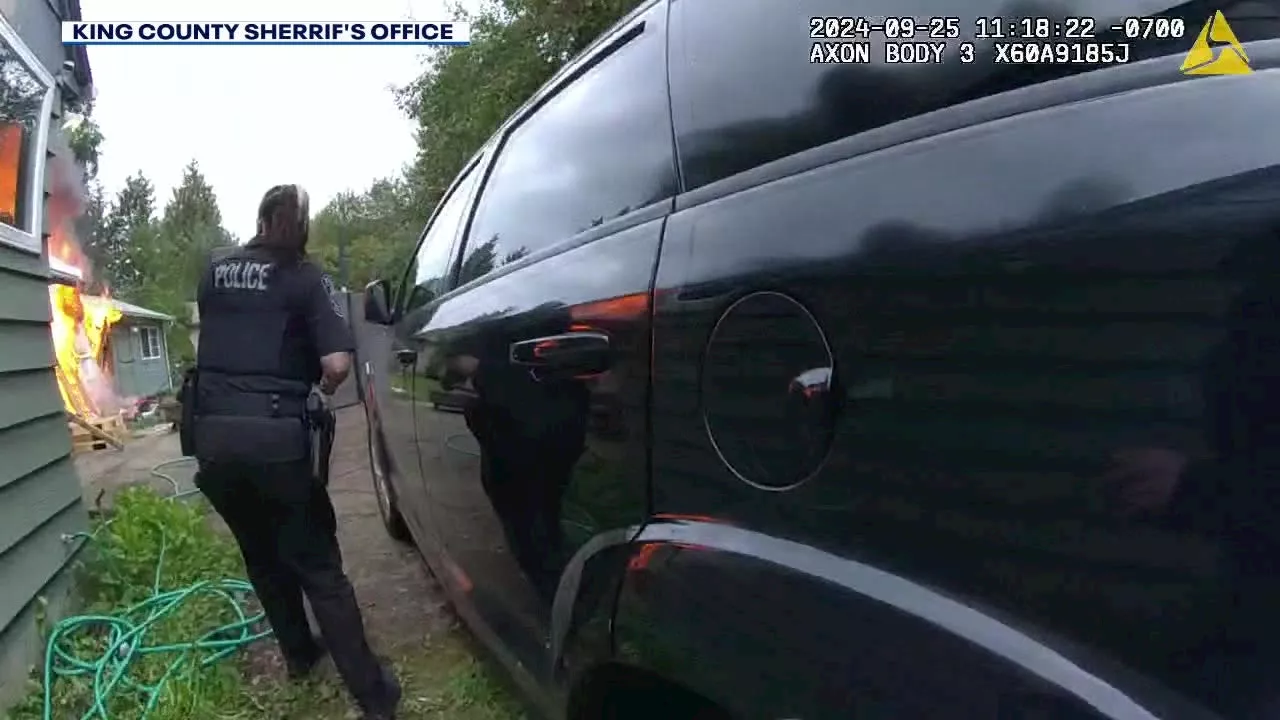 Bodycam video shows King County deputies save family from fire