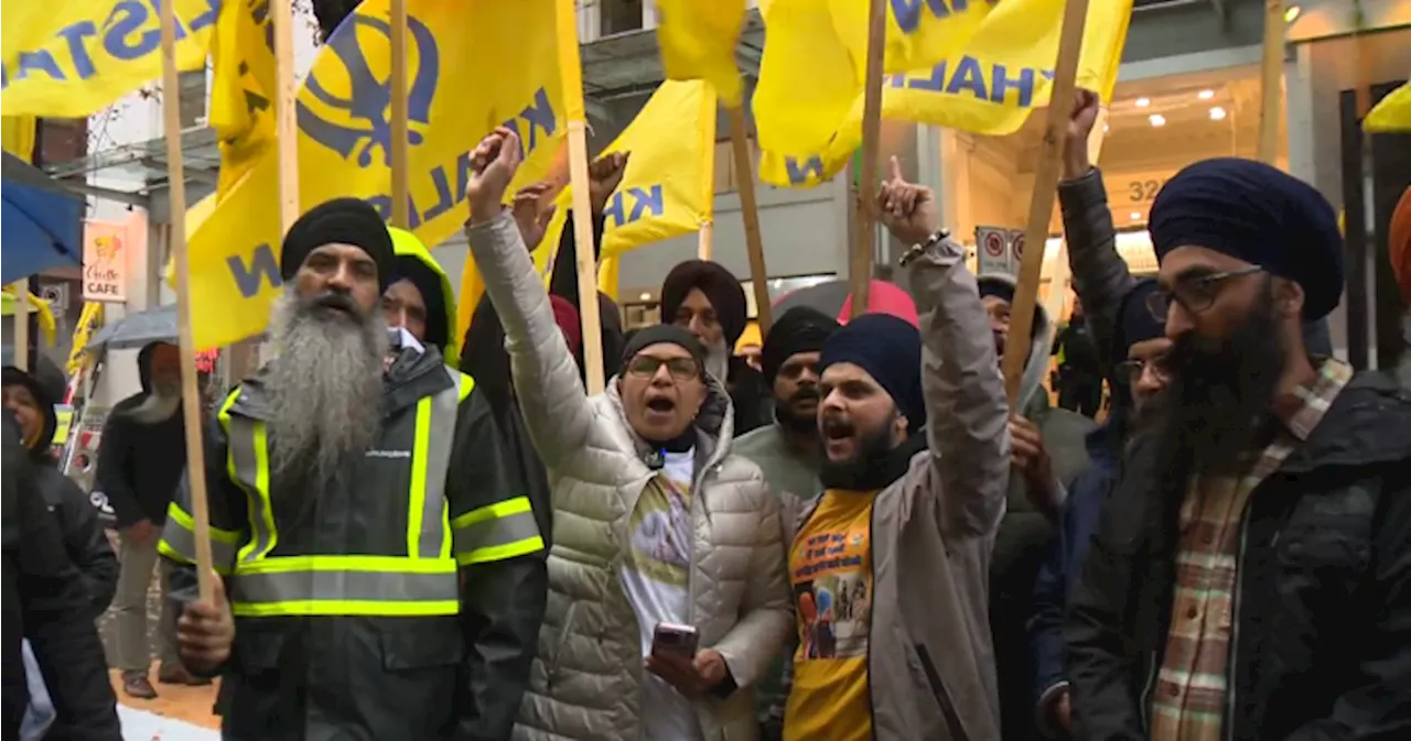 Sikh community rallies at India’s Vancouver consulate amid foreign interference allegations