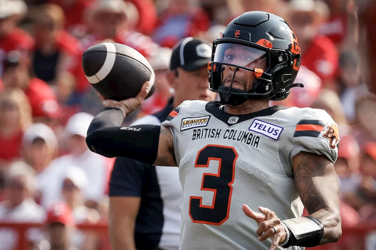 Quarterback Adams, B.C. Lions look to reset against league-leading Montreal Alouettes