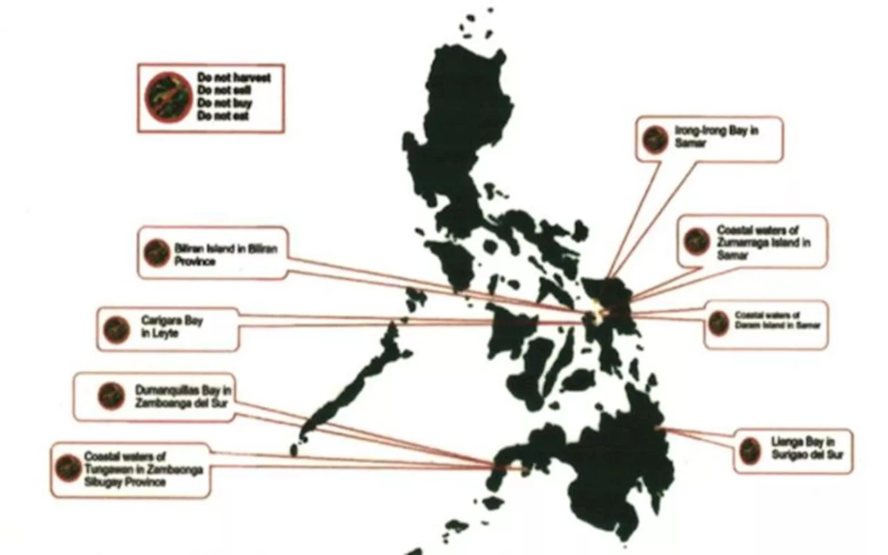 At least 8 areas positive for red tide