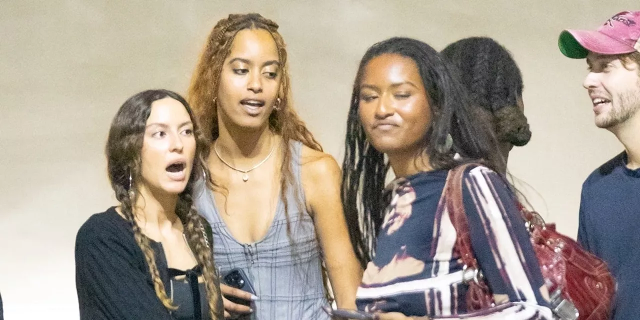 Malia and Sasha Obama Have Two Fashionably Cool Takes on Y2K Style at the Sweat Tour