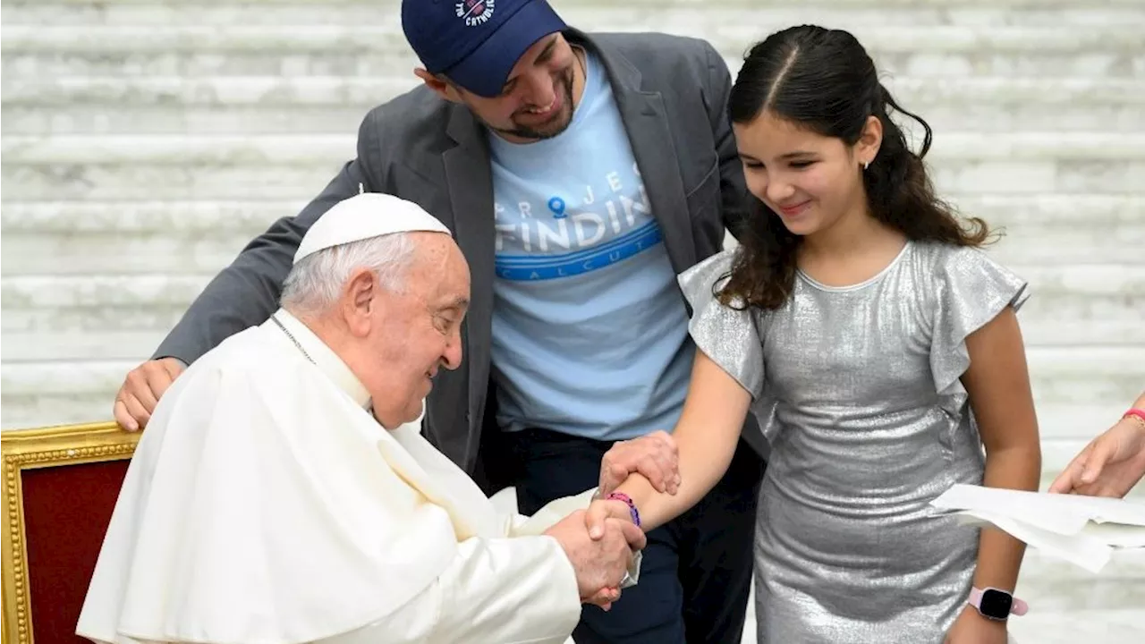 Birthday party at Synod for Inés, daughter of a synodal father