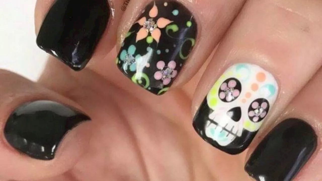 Cinco diseños de uñas elegantes y sencillos para el Día de Muertos