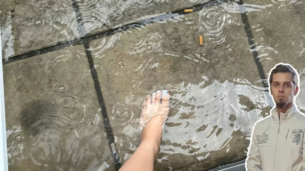  Gemeindebau geflutet– Familie knöcheltief im Wasser