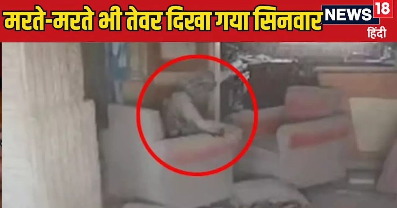 VIDEO: मौत के सोफे पर बैठा याह्या सिनवार, आखिरी सांस से चंद सेकंड पहले भी 1 हाथ से नेतन्याहू को दिखा गया ते...