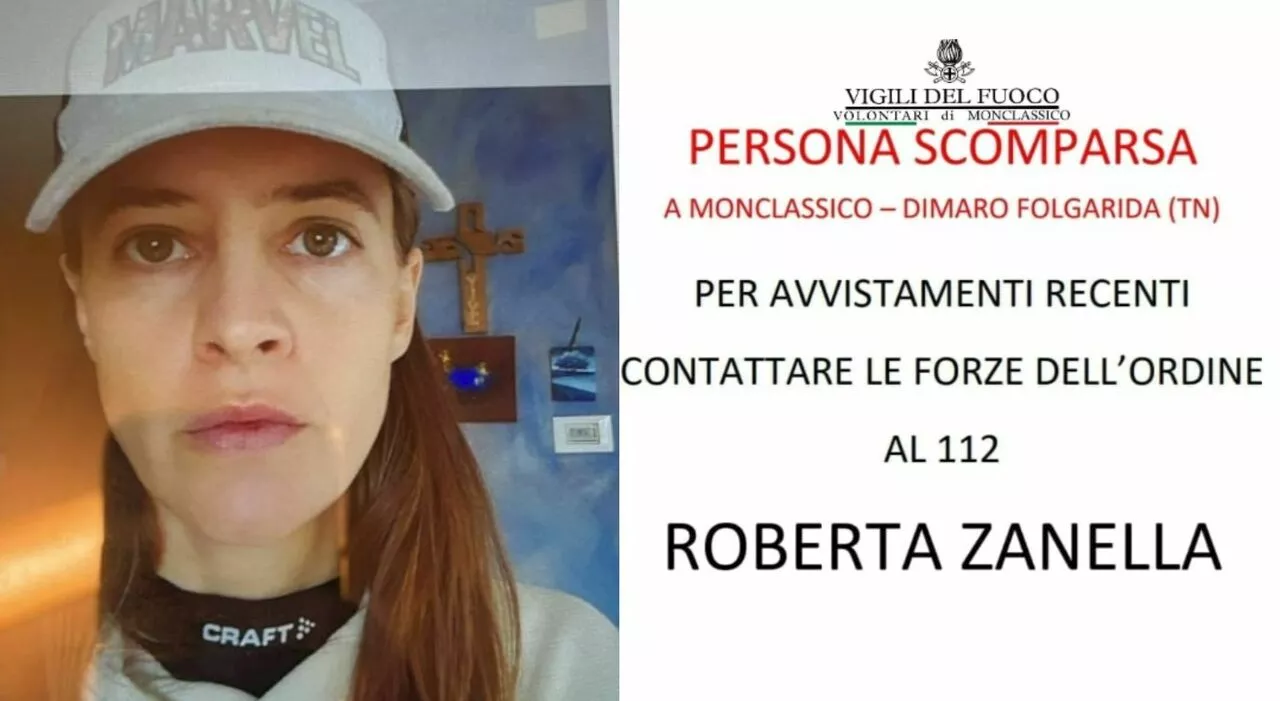 Dispare Roberta Zanella a Dimaro Folgarida, ricerche in corso