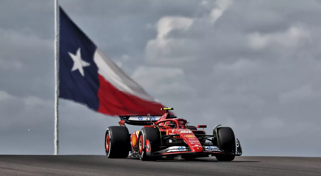 GP di Austin, libere: doppietta Ferrari con Sainz e Leclerc davanti a Verstappen