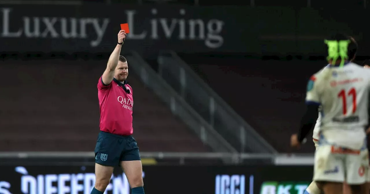 IRFU welcomes permanent red card option in rugby