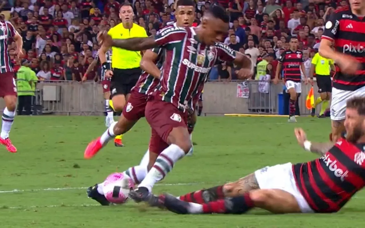 CBF divulga revisão do VAR em pênalti para o Fluminense no clássico com o Flamengo