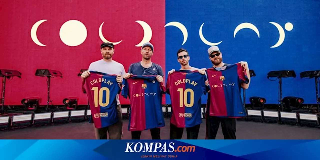 Punya Kisah Panjang, Coldplay Meluncurkan Jersey Barcelona yang Baru