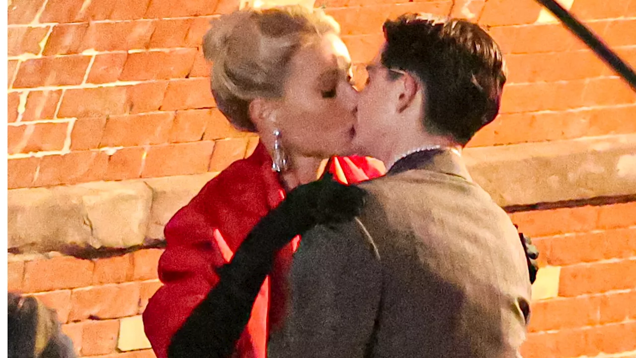 Gwyneth Paltrow and Timothée Chalamet Kiss While Filming 'Marty Supreme'