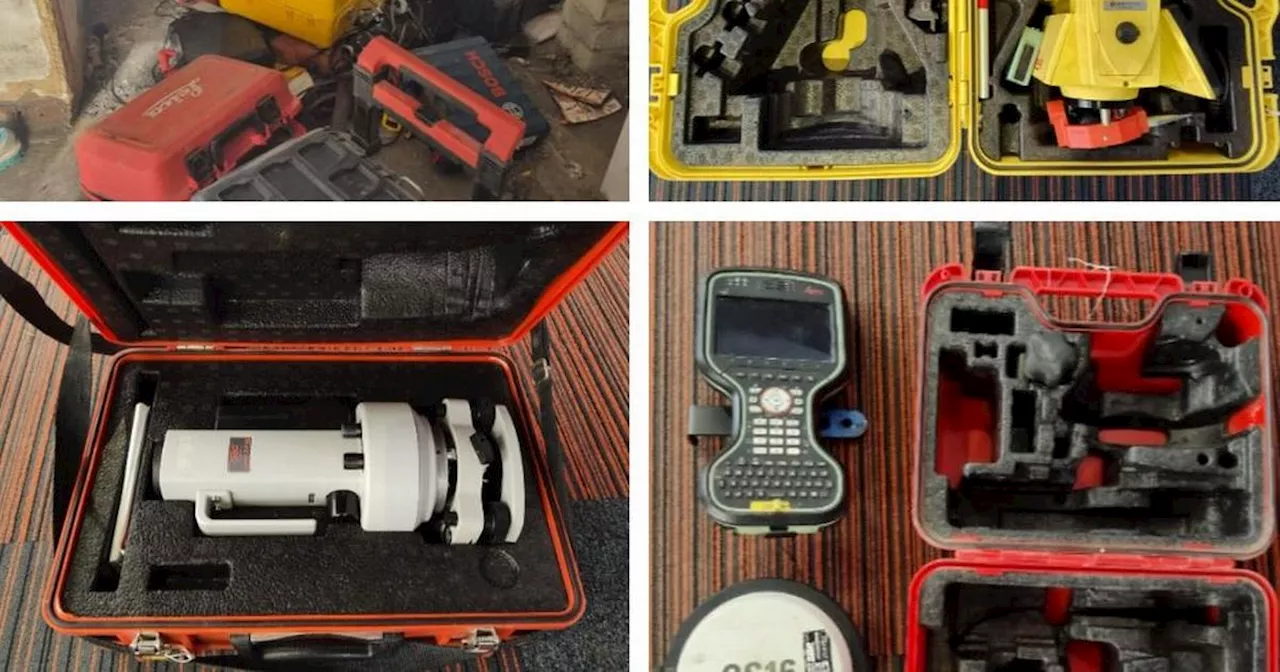 Police find £80,000 worth of suspected stolen power tools as two people arrested