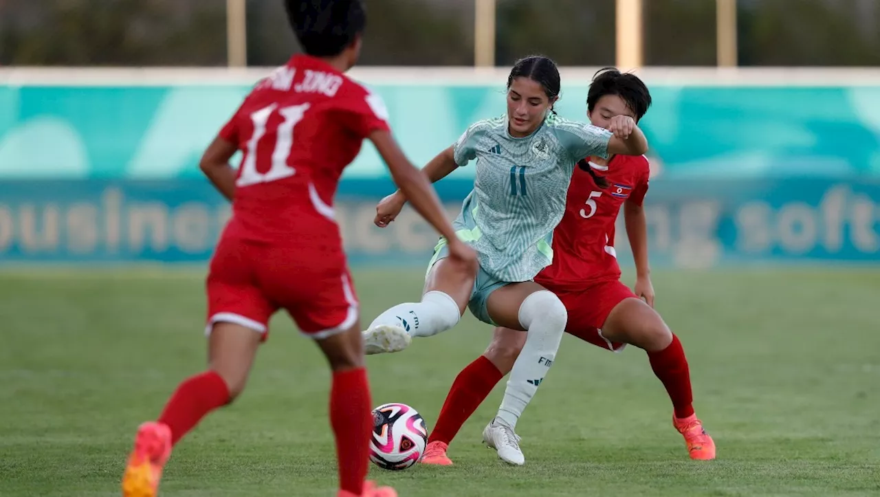 Selección mexicana femenil cae en su debut en el Mundial Sub 17 contra Corea del Norte