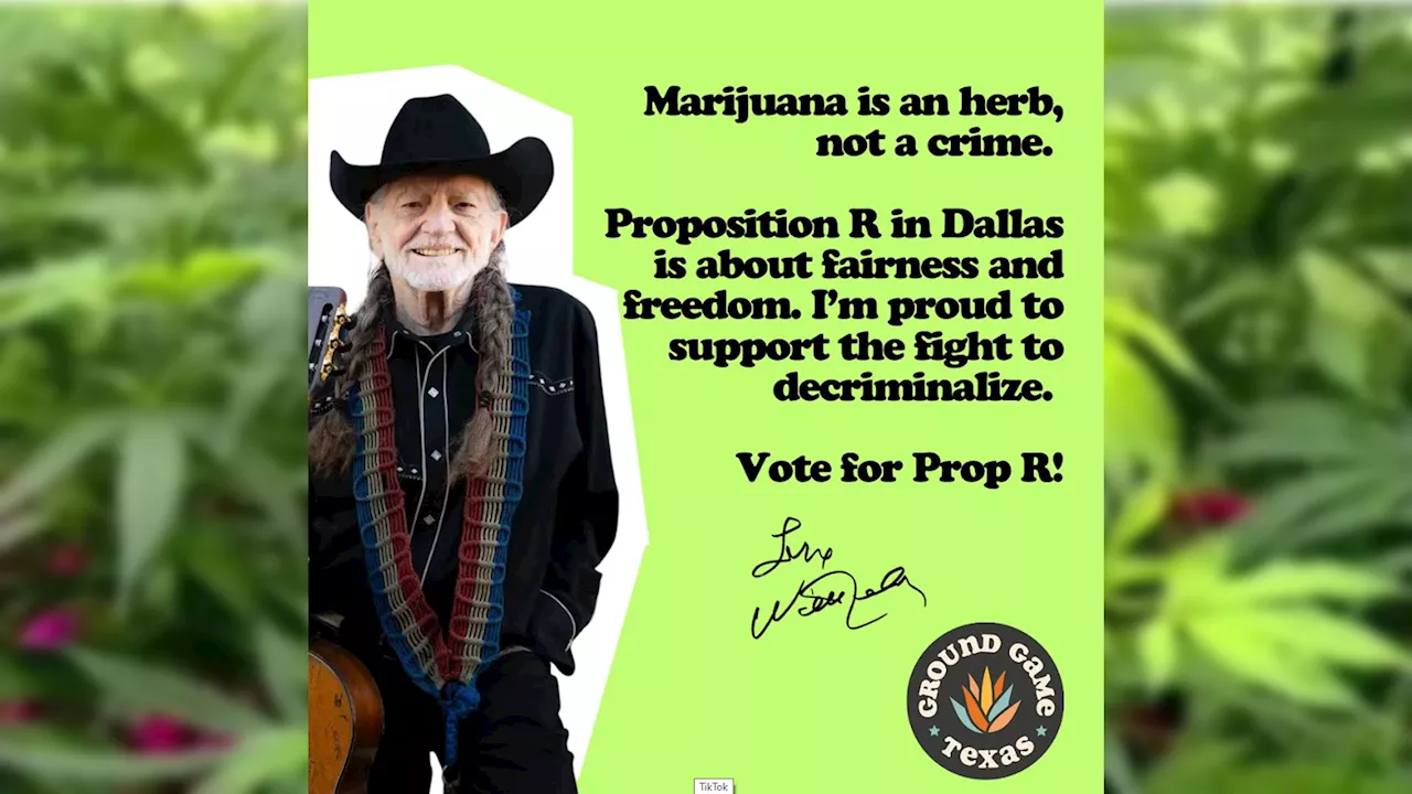 Supporters say Willie Nelson endorsement helps Dallas pot measure ahead of vote