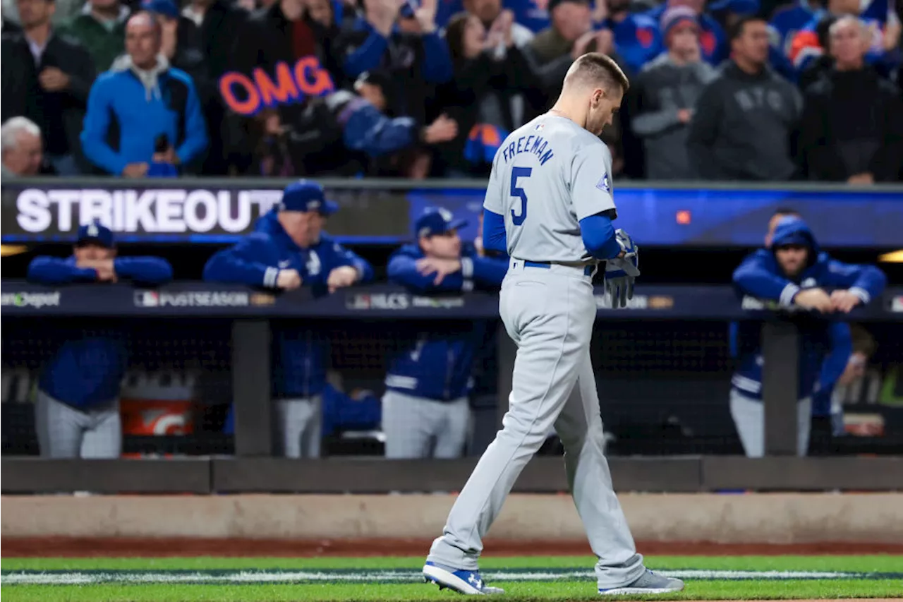 Dodgers face Game 4 NLCS test without Freddie Freeman against Mets' left-hander Jose Quintana