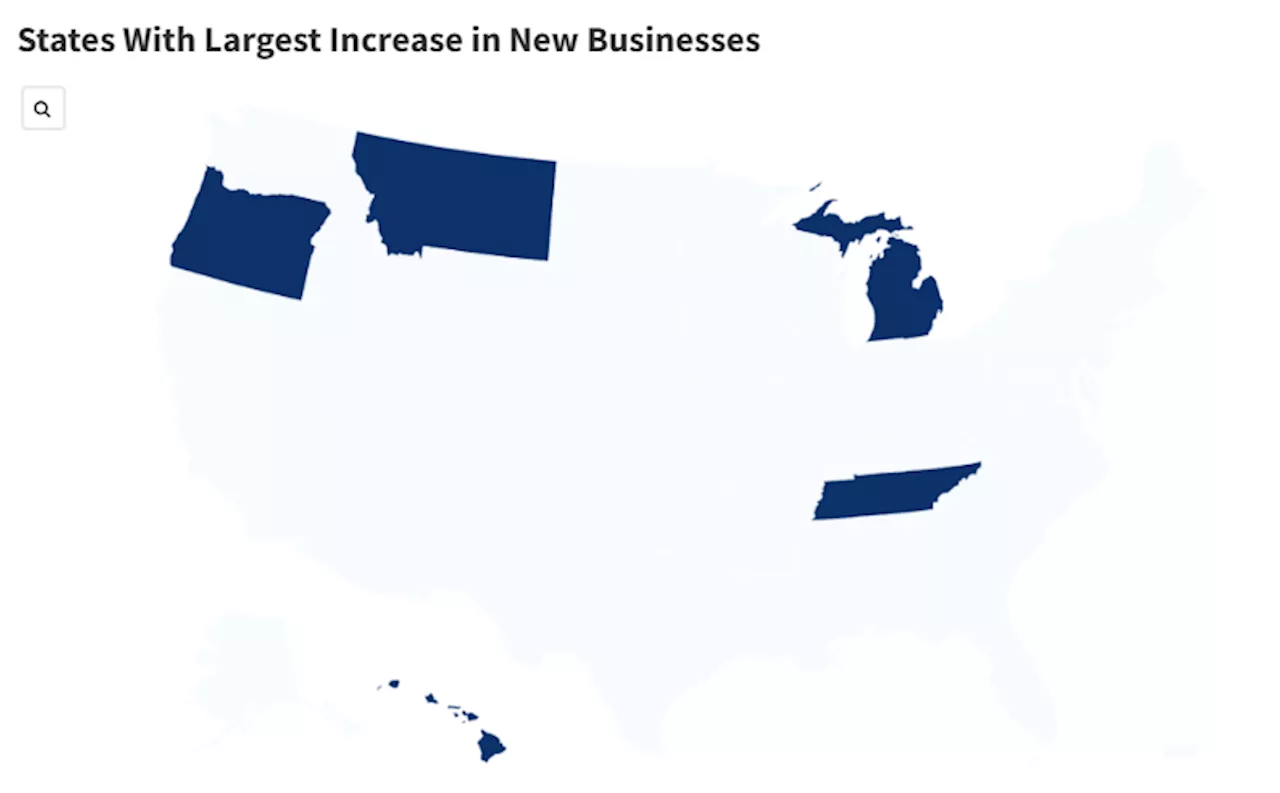 Map Shows States That Are Best for New Businesses