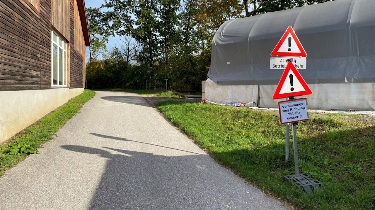 Geh- und Radweg Richtung Ybbsitz weiterhin gesperrt