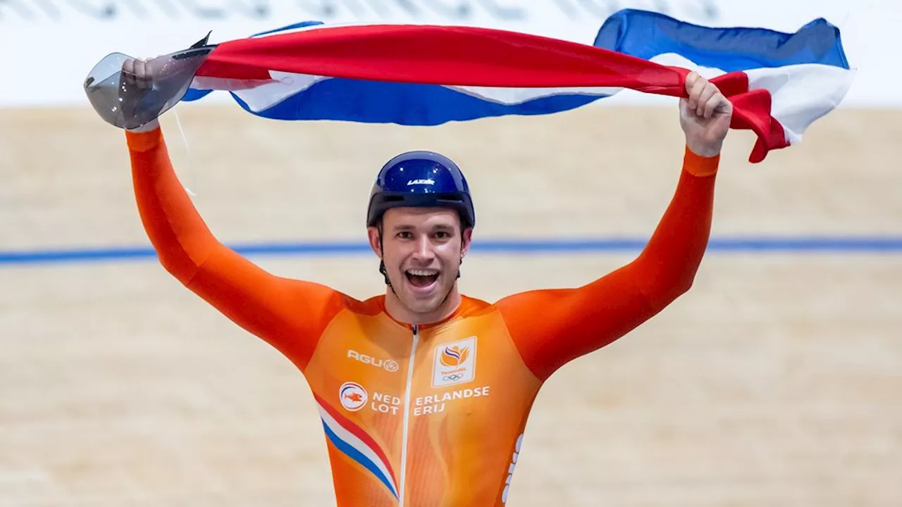 Lavreysen vliegt naar wereldtitel op de kilometertijdrit en onttroont Hoogland