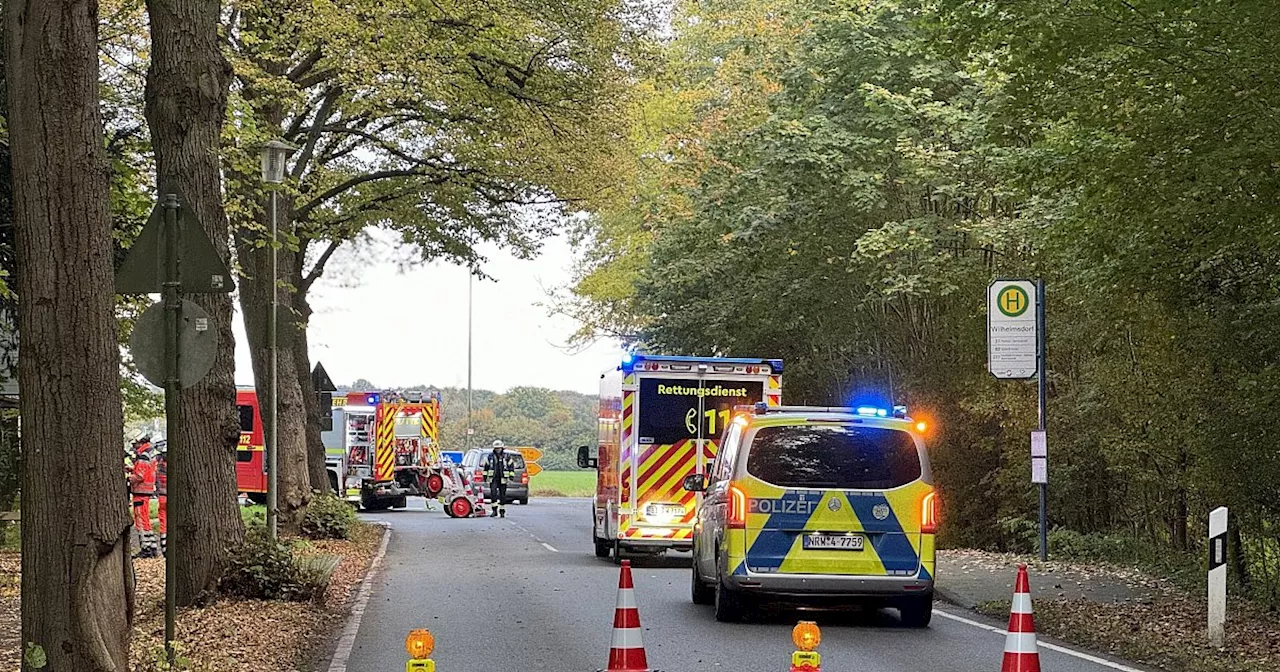 Schwerer Unfall im Bielefelder Süden: Verler Straße einspurig befahrbar