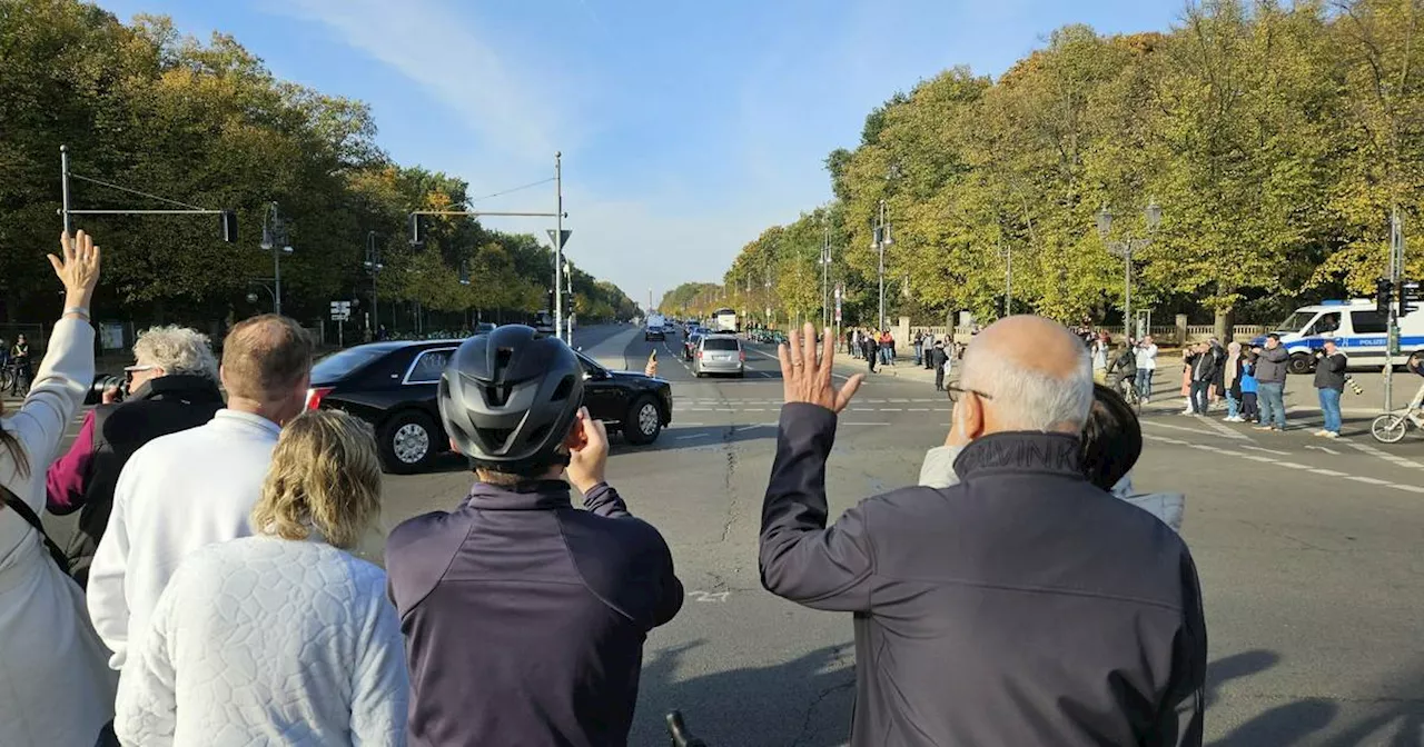 Staatsbesuch Biden in Berlin: Wie die Stadt auf den Präsidenten reagierrt