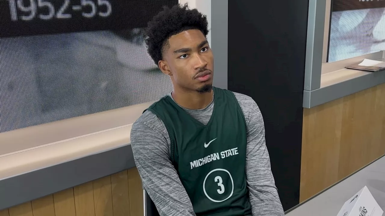 WATCH: Michigan State's Jaden Akins Speaks at Media Day