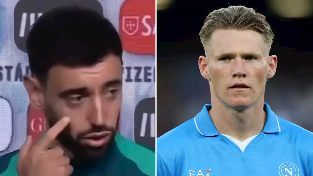 Bruno Fernandes Reacts To Scott McTominay's Move To Napoli