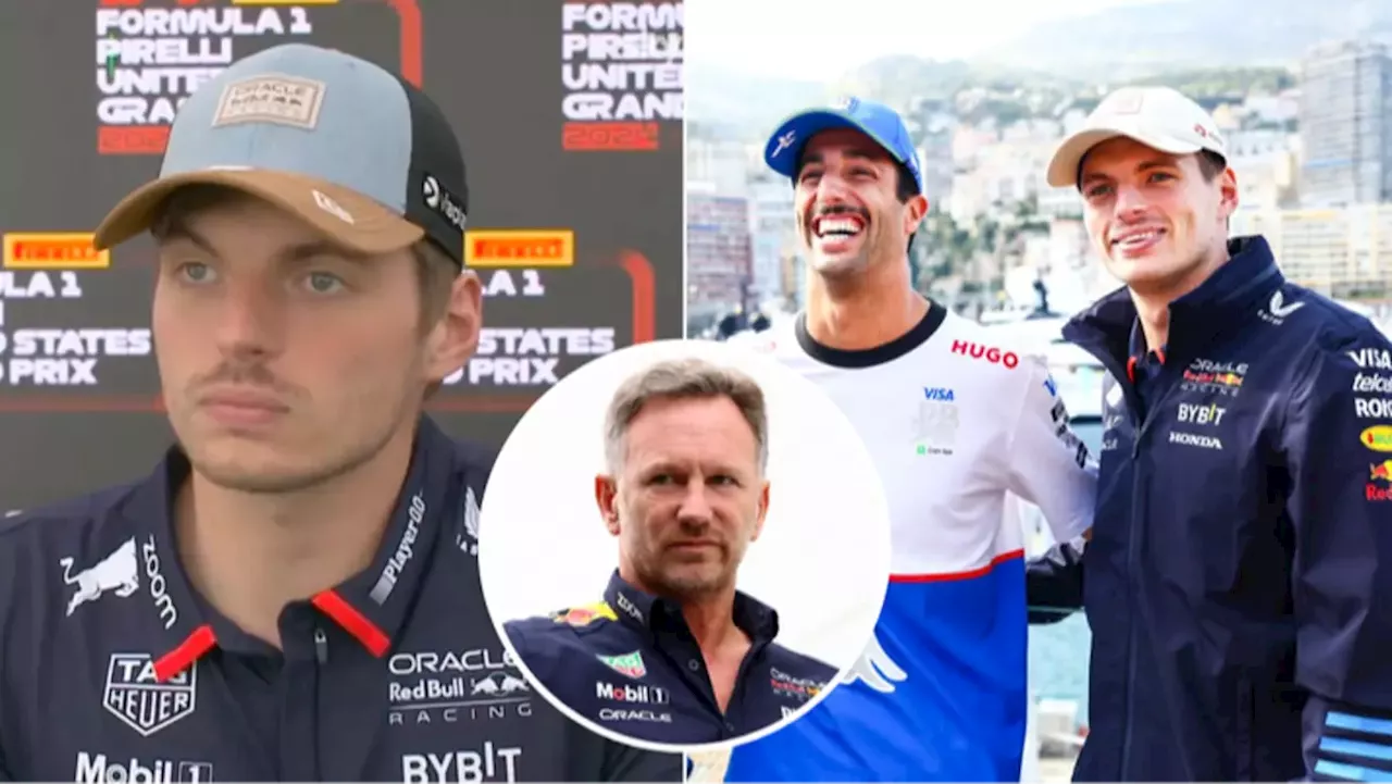 Max Verstappen slams Red Bull over Daniel Ricciardo exit as F1 world champion holds nothing back