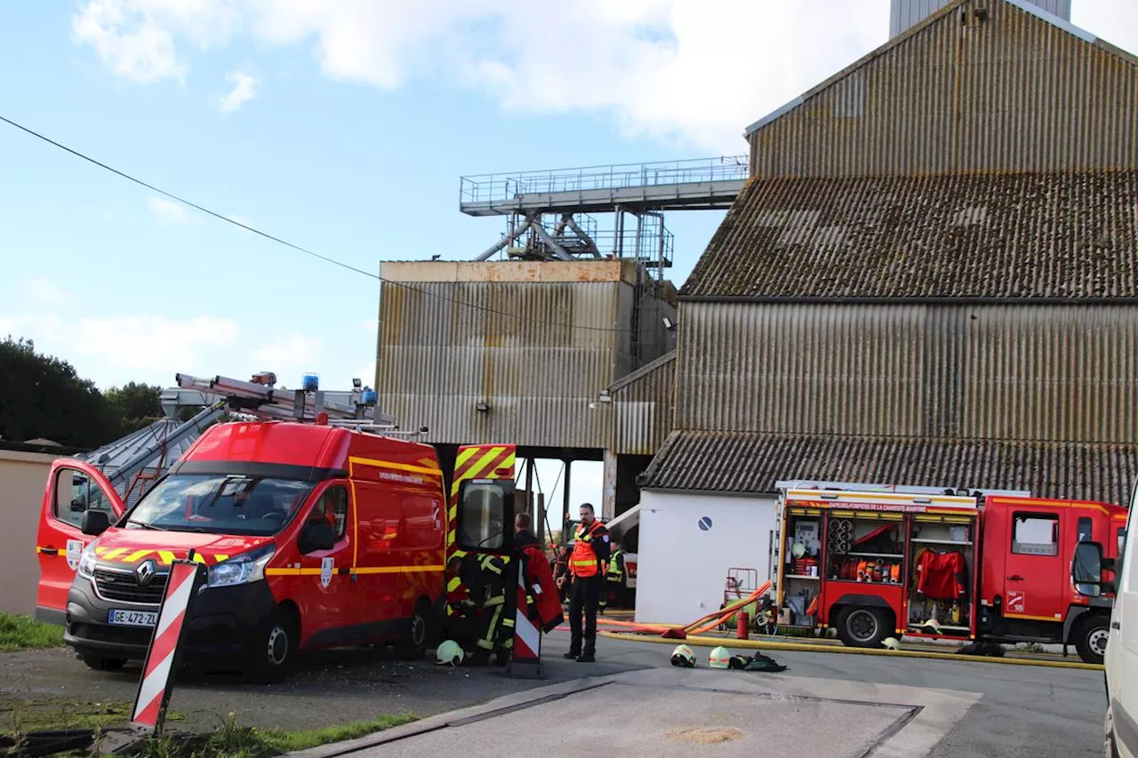 Charente-Maritime : à Semussac, l’incendie au silo vite maîtrisé par les pompiers