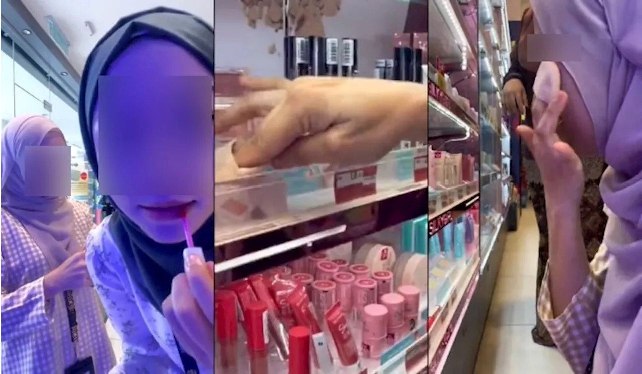 – 2 Gadis Makeup Guna Tester Di Watsons Undang Perhatian