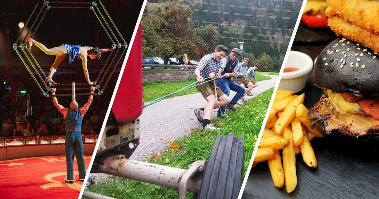 Manege frei im Zirkus, Traktorzoichn und Street Food: Das ist los in Tirol