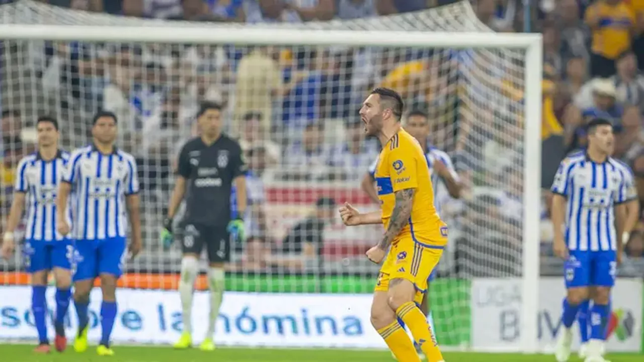 Los goles de Gignac en el Gigante de Acero en los Monterrey vs. Tigres