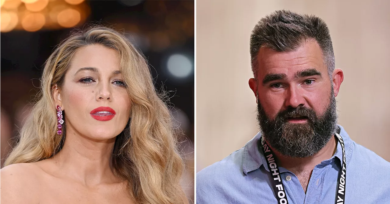 Blake Lively Reacts to Jason Kelce's Sisterhood of Traveling Pants Review