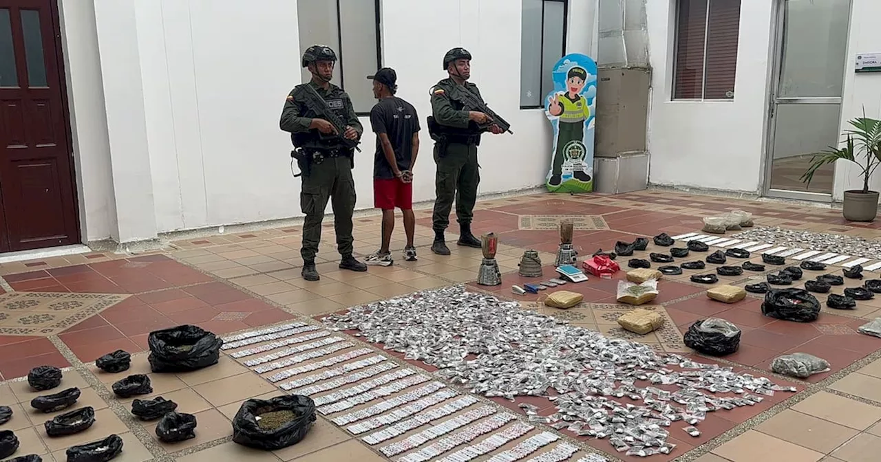 Alias ‘Barranquilla’ fue capturado con más de $100 millones en estupefacientes en Bucaramanga