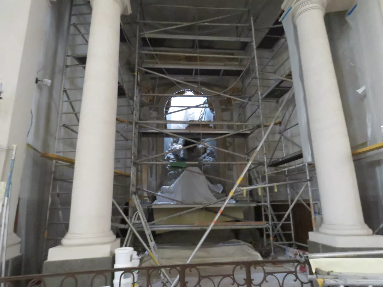 Avranches : Les travaux de rénovation de la Circata dans la basilique Saint-Gervais ont débuté