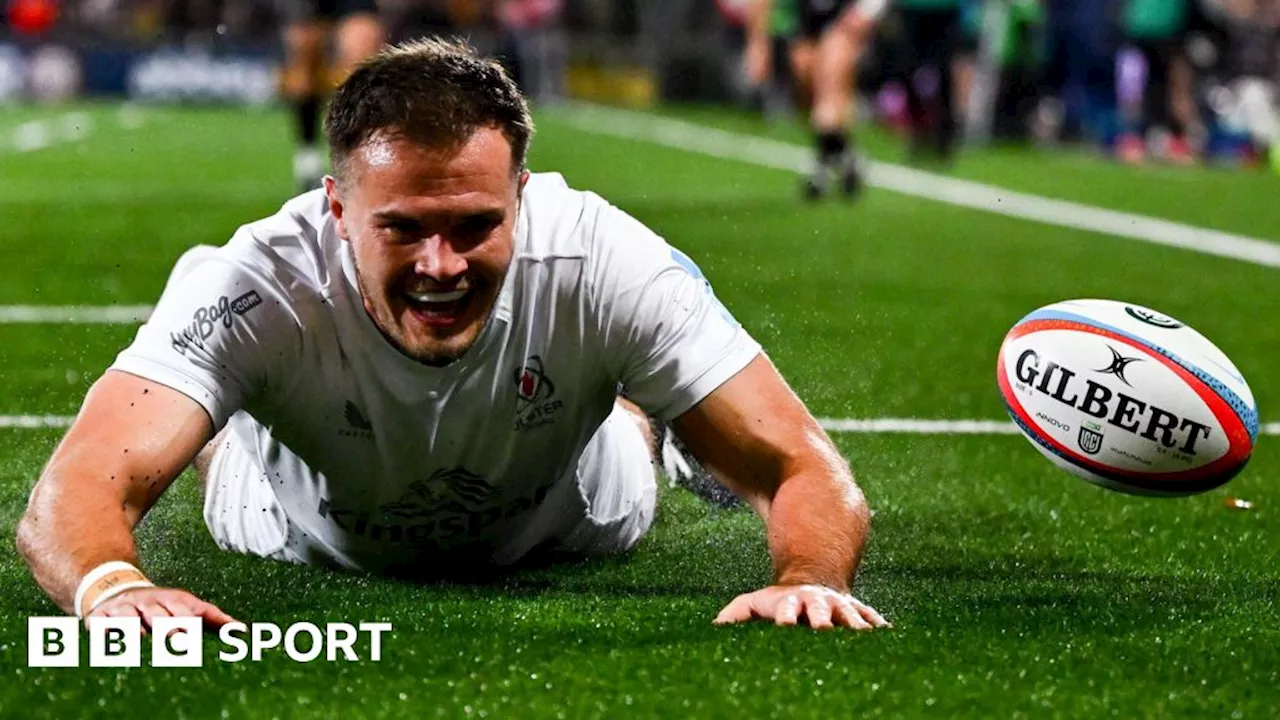 United Rugby Championship: Ulster 36-12 Ospreys - Jacob Stockdale scores twice as Ulster dominate