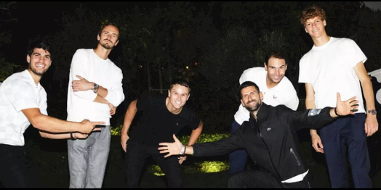 Sinner ballerino, serata libera: che festa a Riyad con Alcaraz e tutti gli altri re