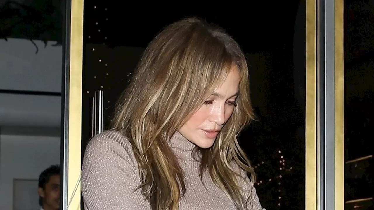 Jennifer Lopez stuns in bodycon look at dinner with manager - after avoiding awkward Ben Affleck...