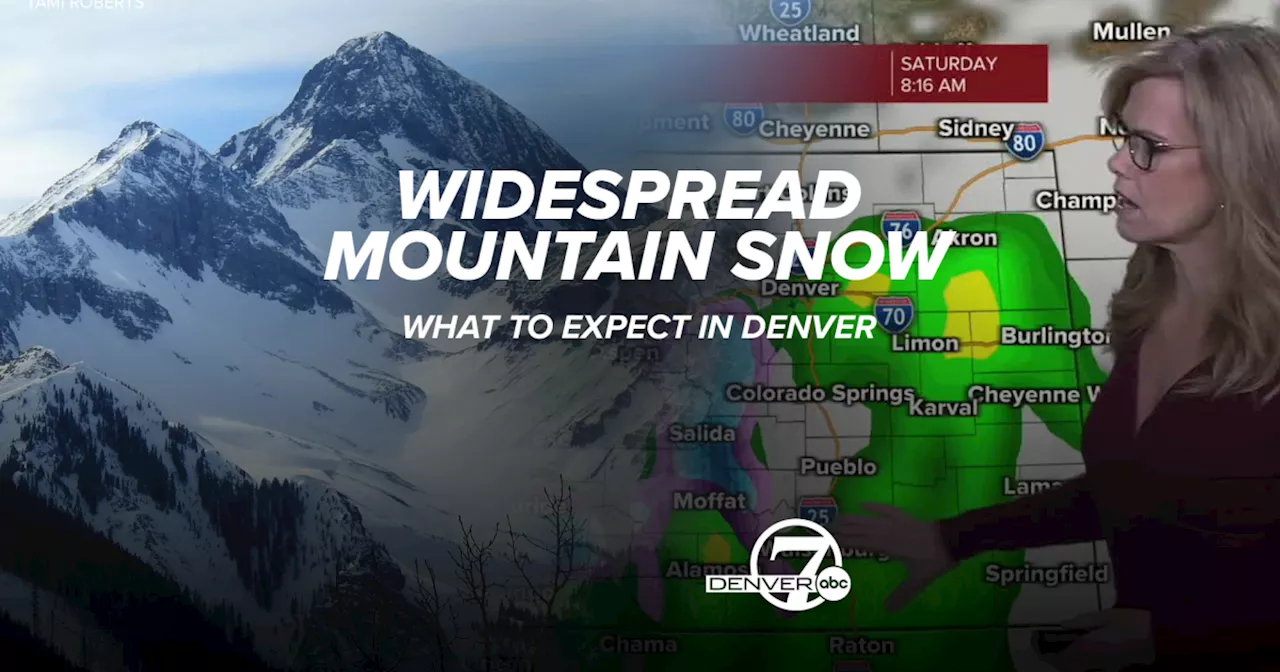 Colorado weather: Widespread snow in the mountains, rain across the Denver metro Friday and Saturday