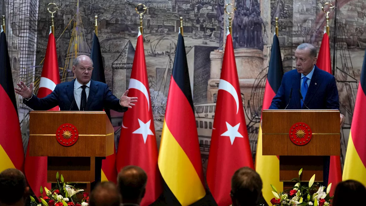 Scholz und Erdogan einig beim Thema Rüstung, nicht aber beim Thema Nahost