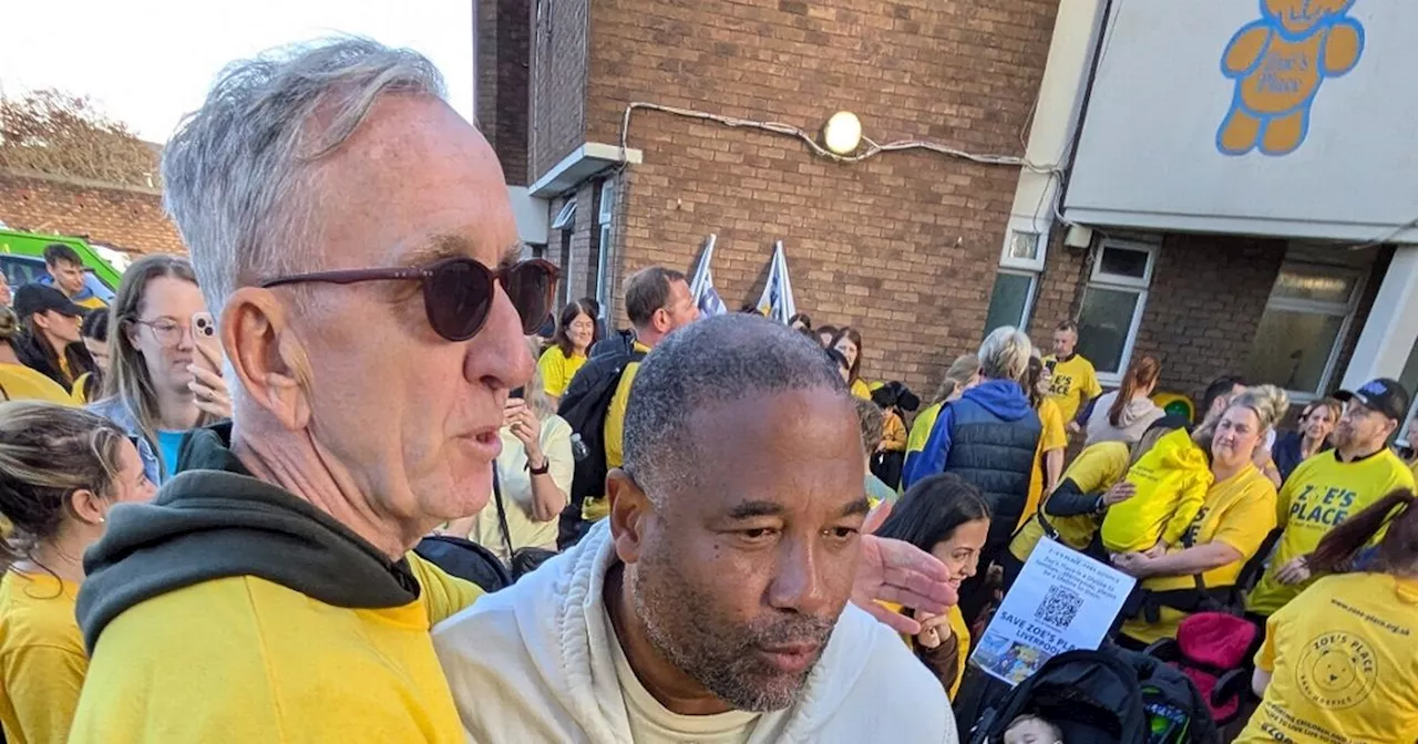 John Barnes 'bombarded' by fans as he joins more than 100 people on Zoe's Place walk