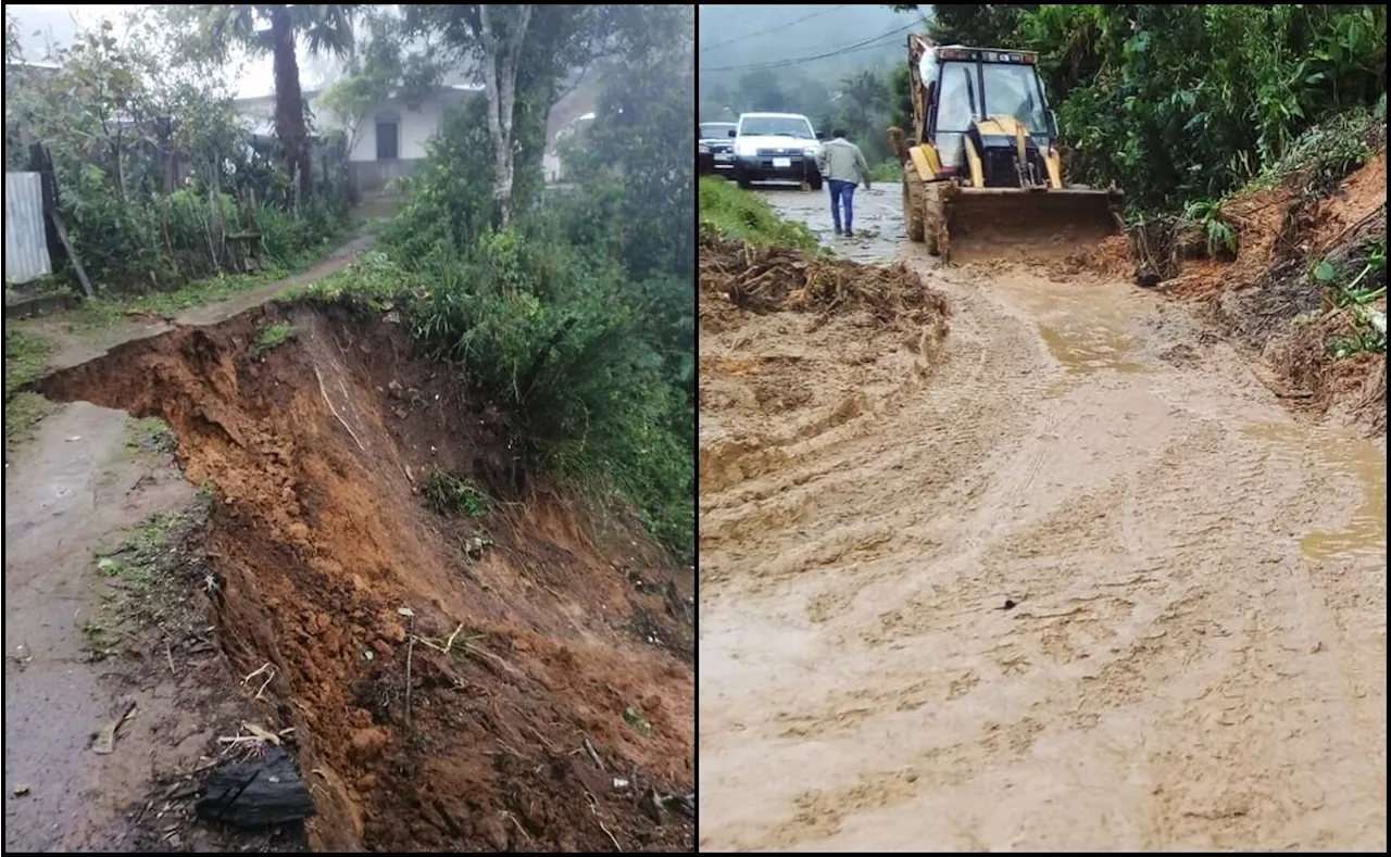 Lluvias dejan desbordamientos, encharcamientos y afectaciones menores en cinco municipios de Chiapas