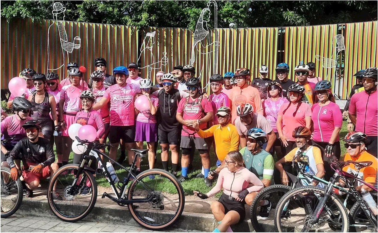 Venezolanas arman rodada para concienciar sobre el cáncer de mama; completan la llamada 'Ruta Lola'