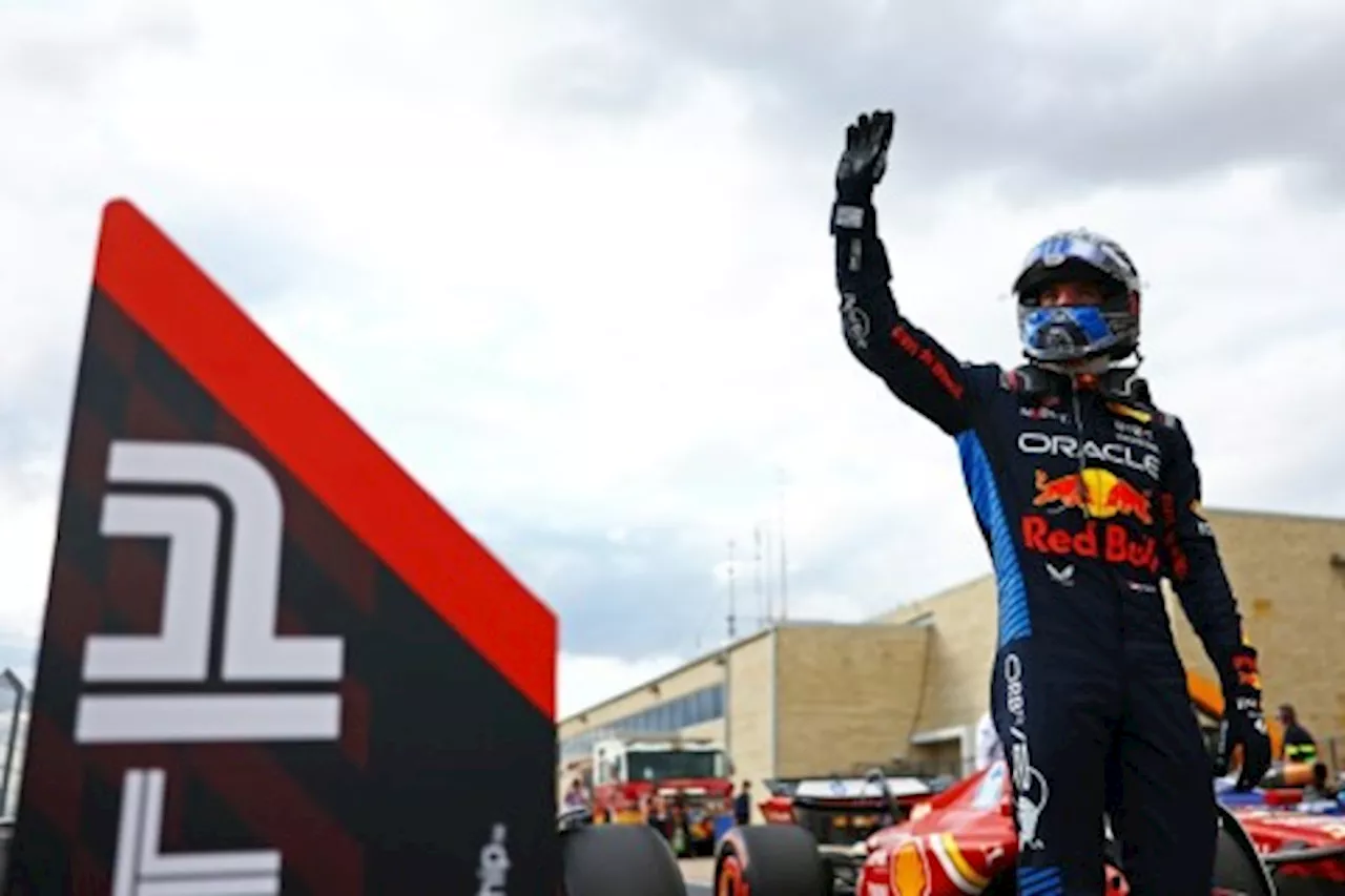 Verstappen ends long wait for pole at US Grand Prix sprint qualifying