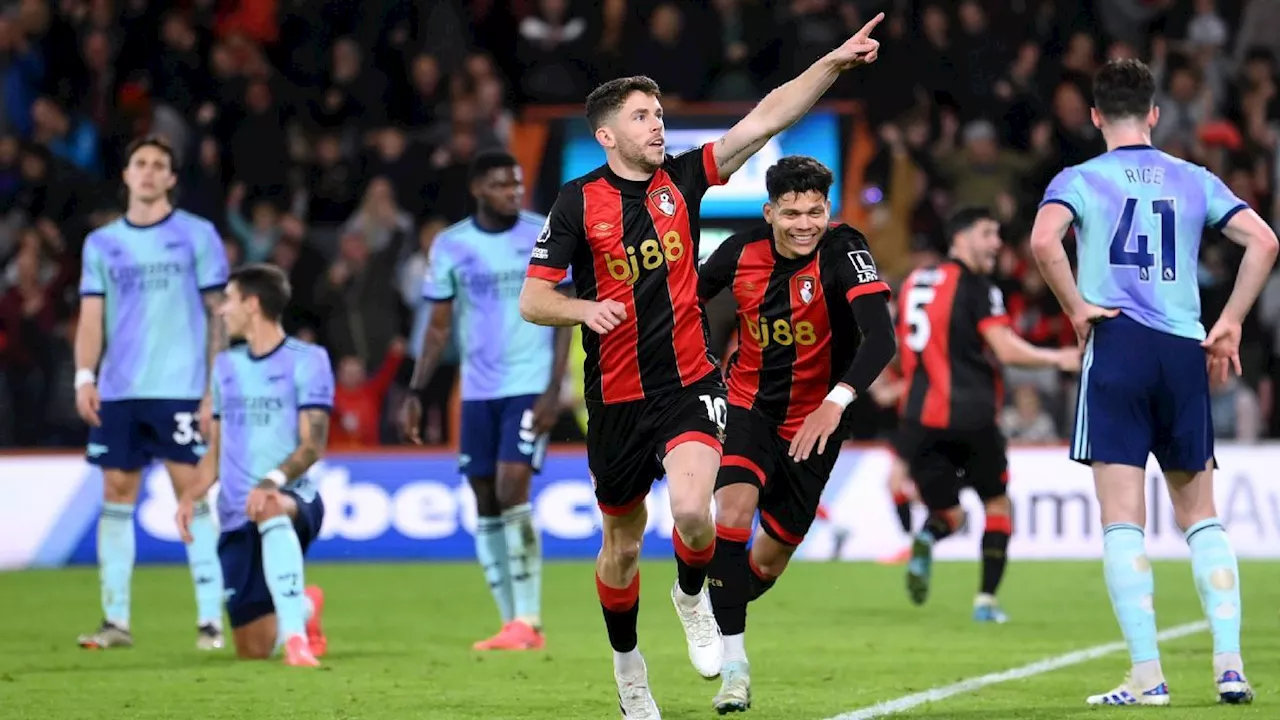 Arsenal é derrotado pelo Bournemouth, perde a invencibilidade e não assume a liderança da Premier League