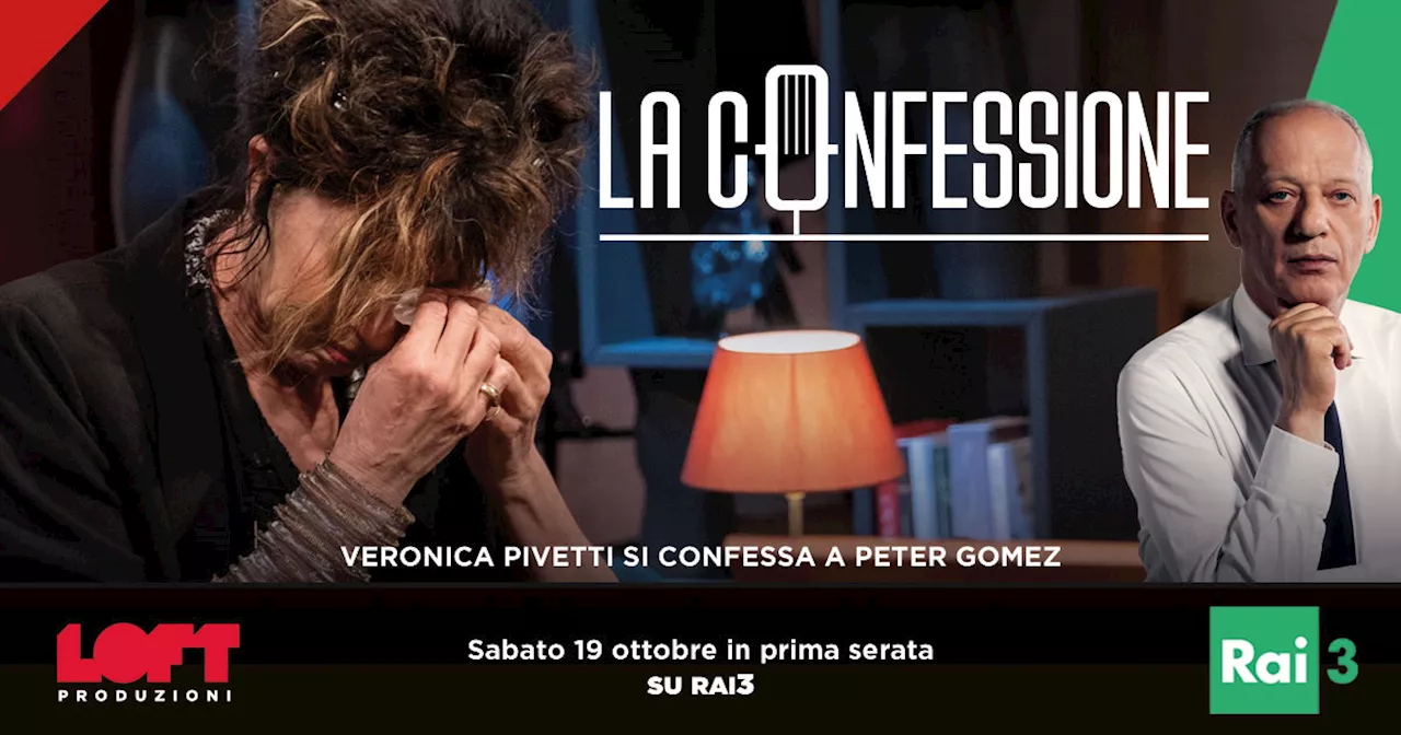 “La Confessione” di Peter Gomez stasera in prima serata: dalle lacrime di Veronica Pivetti…