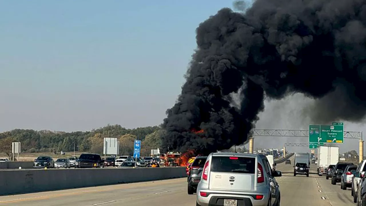 I-94 crashes, fires at Kenosha-Racine county line; 2 on same day