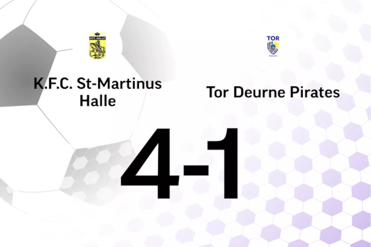 Van Beemen scoort drie keer, Halle verslaat TOR Deurne Pirates