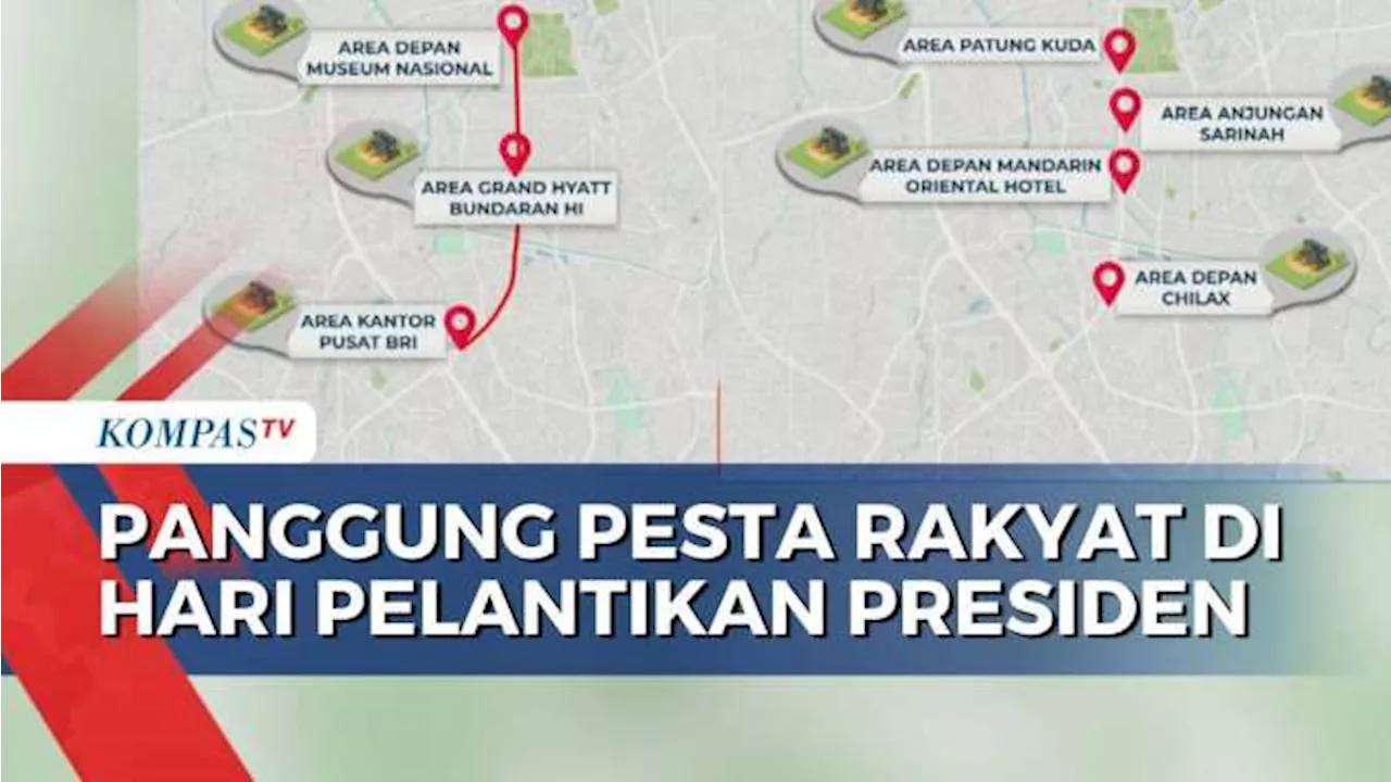 Setidaknya Ada 14 Panggung Pesta Rakyat di Hari Pelantikan Prabowo-Gibran, ini Lokasinya