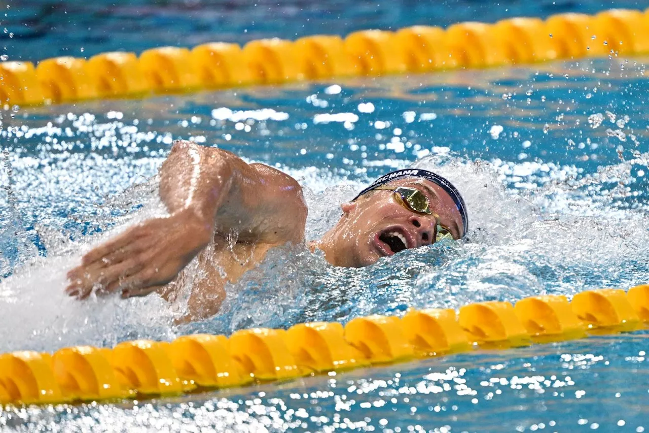 Natation : Léon Marchand remporte le 200 m 4 nages et bat le record de France à Shanghaï